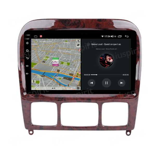 ANDROID car navigation system for Mercedes S-Class W220 S280 S320 S350 S400 S430 S500 S600 S55, Mercedes CL-Class CarPlay Android Auto GPS USB WI-FI Bluetooth 4G LTE - Image 3