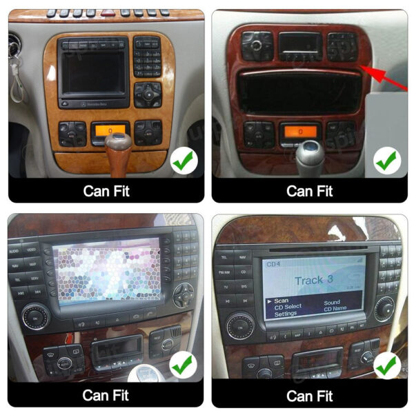ANDROID car navigation system for Mercedes S-Class W220 S280 S320 S350 S400 S430 S500 S600 S55, Mercedes CL-Class CarPlay Android Auto GPS USB WI-FI Bluetooth 4G LTE - Image 9