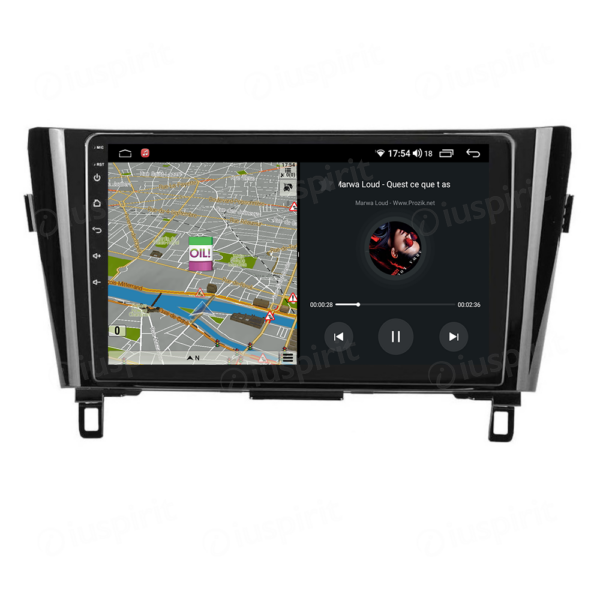 ANDROID autoradio navigatore per Nissan Qashqai J11 2 Nissan X-Trail Nissan Rogue 2014-2020 con telecamere 360° o navigatore di serie CarPlay Android Auto GPS USB WI-FI Bluetooth 4G LTE - immagine 3