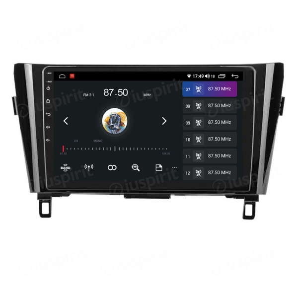 ANDROID autoradio navigatore per Nissan Qashqai J11 2 Nissan X-Trail Nissan Rogue 2014-2020 con telecamere 360° o navigatore di serie CarPlay Android Auto GPS USB WI-FI Bluetooth 4G LTE - immagine 7