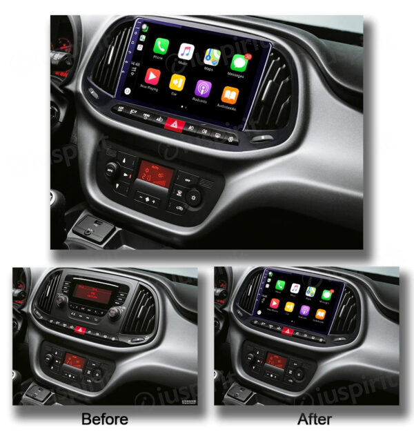 ANDROID car radio navigator for Fiat Doblo 2016-2020 CarPlay Android Car GPS USB WI-FI Bluetooth 4G LTE - Image 8