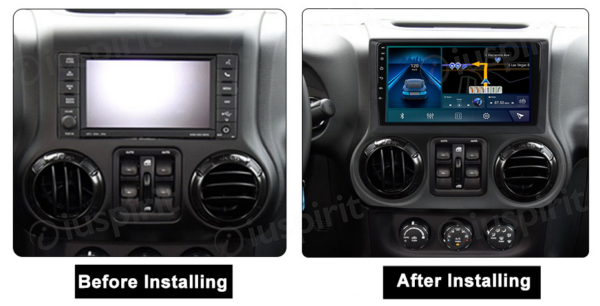 ANDROID autoradio navigatore per Jeep Wrangler 3 JK 2010-2018 CarPlay Android Auto GPS USB WI-FI Bluetooth 4G LTE - immagine 9