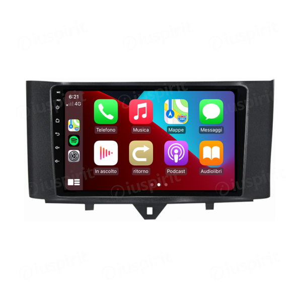 ANDROID car navigation system for Smart Fortwo 2011-2013 CarPlay Android Car GPS USB WI-FI Bluetooth 4G LTE