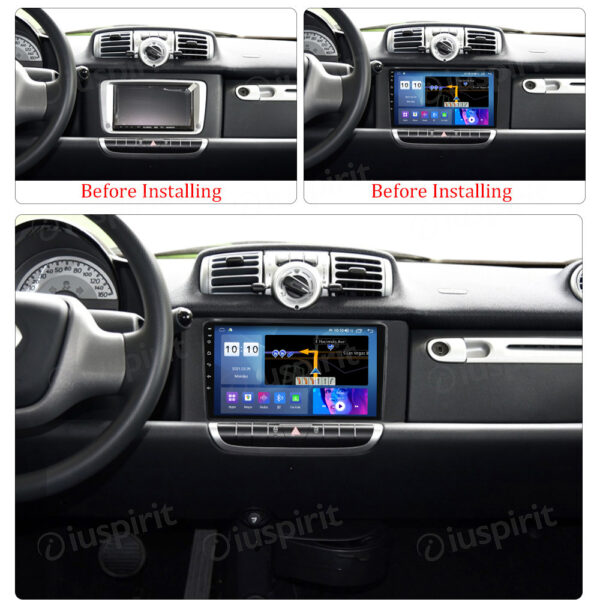 ANDROID car navigation system for Smart Fortwo 2011-2013 CarPlay Android Car GPS USB WI-FI Bluetooth 4G LTE - Image 8