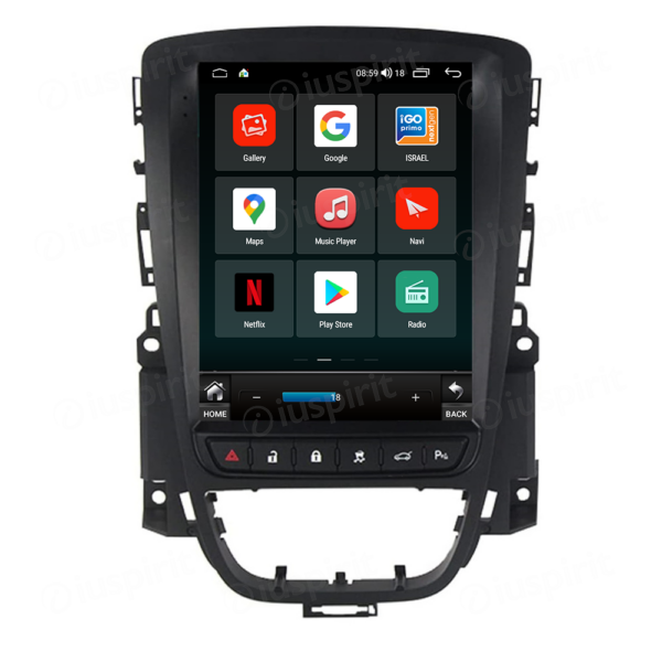 ANDROID autoradio navigatore per Opel Astra J 2009-2015 stile tesla CarPlay Android Auto GPS USB WI-FI Bluetooth 4G LTE - immagine 6