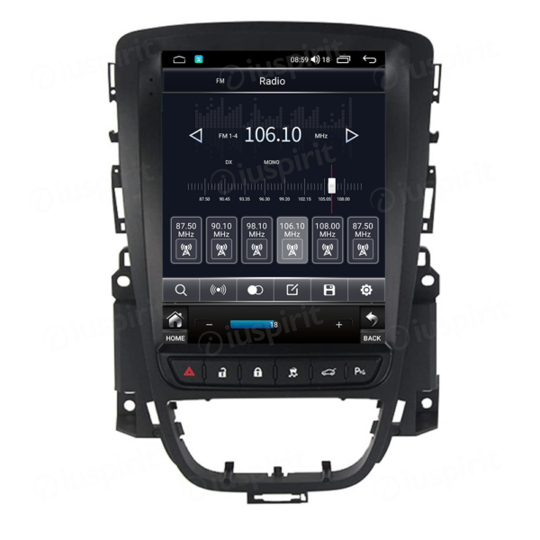 ANDROID autoradio navigatore per Opel Astra J 2009-2015 stile tesla CarPlay Android Auto GPS USB WI-FI Bluetooth 4G LTE - immagine 7