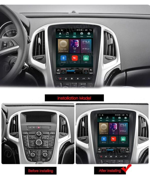 ANDROID autoradio navigatore per Opel Astra J 2009-2015 stile tesla CarPlay Android Auto GPS USB WI-FI Bluetooth 4G LTE - immagine 9