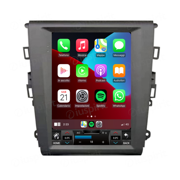 ANDROID autoradio navigatore per Ford Mondeo 2014-2019 stile tesla CarPlay Android Car GPS USB WI-FI Bluetooth 4G LTE - immagine 2