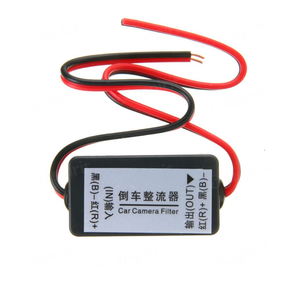 Image rectifier relay for rear view camera, 12V power capacitor filter rectifier for reversing camera