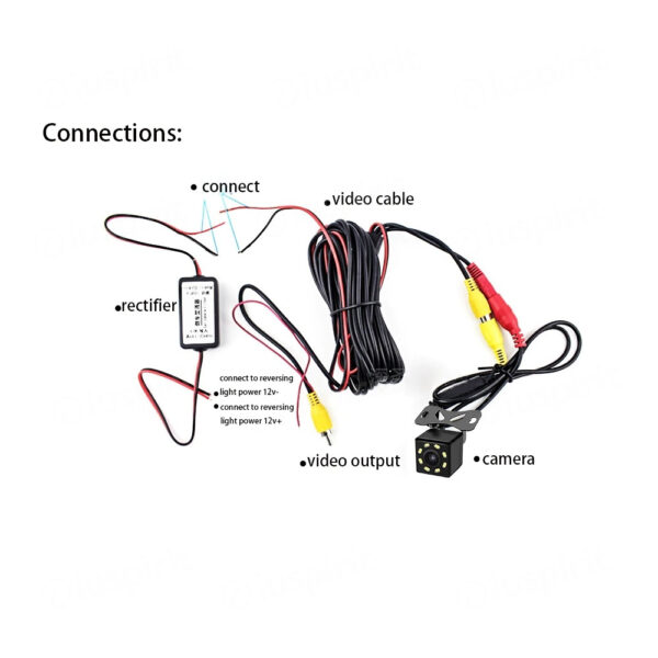 Image rectifier relay for rear view camera, 12V power capacitor filter rectifier for reversing camera - Image 4