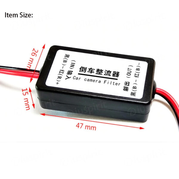 Image rectifier relay for rear view camera, 12V power capacitor filter rectifier for reversing camera - Image 6