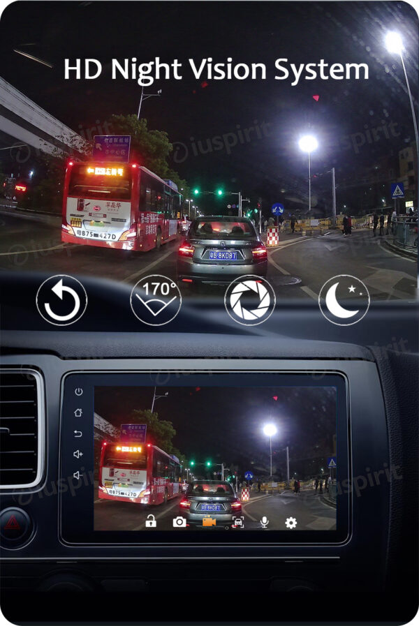 ADAS DVR FULL HD 1080P registratore video frontale auto DASH CAM per autoradio Android - immagine 4