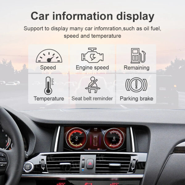 ANDROID navigatore per BMW X3 F25 per BMW X4 F26 2016-2018 Sistema EVO 8.8 pollici CarPlay Android Auto WI-FI GPS 4G LTE Bluetooth 4GB RAM 64GB ROM - immagine 9