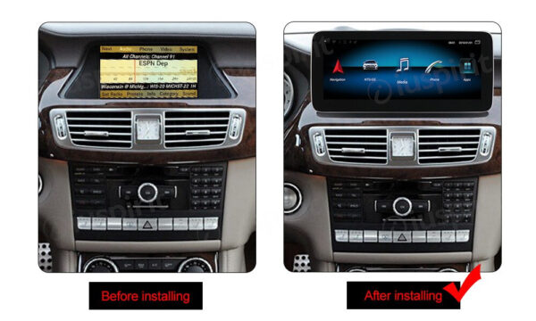 Navigatore ANDROID per Mercedes Classe CLS W218 2011-2012 NTG 4.0 CarPlay Android Auto 10,25 pollici 4GB RAM 64GB ROM Octa-Core Bluetooth GPS WI-FI - immagine 8