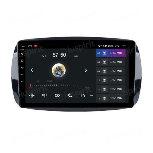 ANDROID autoradio navigatore per Smart Fortwo W453 Smart ForFour 2014-2020 CarPlay Android Auto GPS USB WI-FI Bluetooth 4G LTE - immagine 7