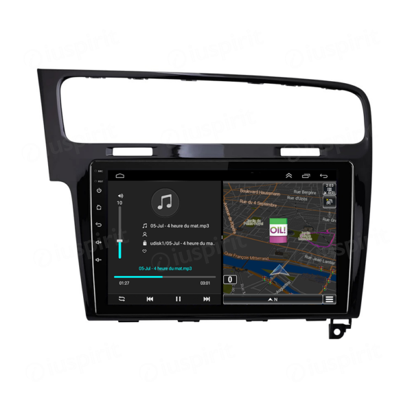 ANDROID autoradio navigatore per Volkswagen Golf 7 2013-2020 GPS WI-FI USB Bluetooth MirrorLink - immagine 4