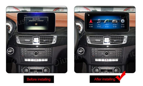 ANDROID navigatore per Mercedes Classe CLS W218 2015-2018 NTG 5.0 CarPlay Android Auto 10.25 pollici 4GB RAM 64GB ROM Octa-Core Bluetooth GPS WI-FI - immagine 8