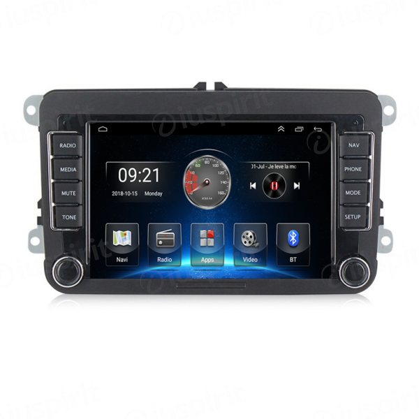 ANDROID autoradio navigatore per VW Golf 5 6 Passat Tiguan Jetta Polo Touran Caddy Scirocco Skoda Seat GPS WI-FI USB Bluetooth MirrorLink