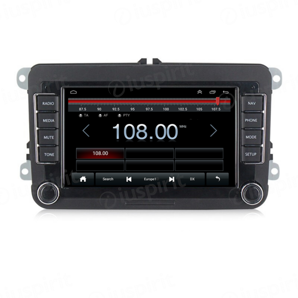 ANDROID autoradio navigatore per VW Golf 5 6 Passat Tiguan Jetta Polo Touran Caddy Scirocco Skoda Seat GPS WI-FI USB Bluetooth MirrorLink - immagine 6