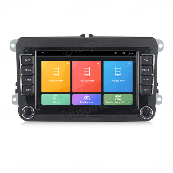 ANDROID autoradio navigatore per VW Golf 5 6 Passat Tiguan Jetta Polo Touran Caddy Scirocco Skoda Seat GPS WI-FI USB Bluetooth MirrorLink - immagine 7