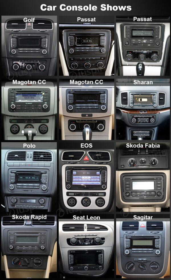 ANDROID autoradio navigatore per VW Golf 5 6 Passat Tiguan Jetta Polo Touran Caddy Scirocco Skoda Seat GPS WI-FI USB Bluetooth MirrorLink - immagine 10
