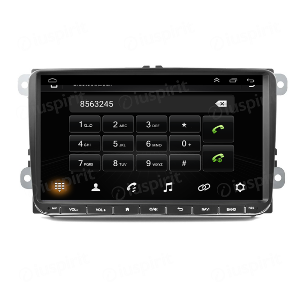 ANDROID autoradio navigatore per VW Golf 5 Golf 6 Passat Tiguan Jetta Polo Touran Caddy Scirocco Skoda Seat GPS WI-FI USB Bluetooth MirrorLink - immagine 4