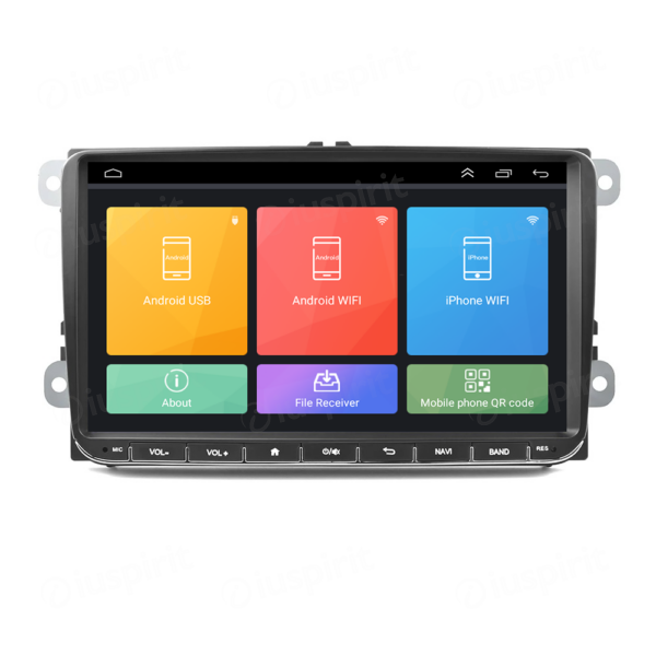 ANDROID autoradio navigatore per VW Golf 5 Golf 6 Passat Tiguan Jetta Polo Touran Caddy Scirocco Skoda Seat GPS WI-FI USB Bluetooth MirrorLink - immagine 7