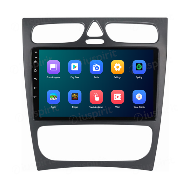 ANDROID autoradio navigatore per Mercedes classe C W203 classe CLK W209 classe A W168 classe G W463 CarPlay Android Auto GPS USB WI-FI Bluetooth 4G LTE - immagine 4