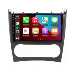 ANDROID car radio navigator for Mercedes C class W203 C220 C230 C240 C280 Mercedes class CLK W209 CLK200 CLK220 CLK 240 Mercedes class CLC W203 W467 A209 W219 CarPlay Android Auto GPS USB WI-FI Bluetooth 4G LTE