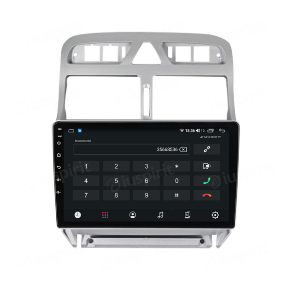 ANDROID autoradio navigatore per Peugeot 307 2002-2013 CarPlay Android Auto GPS USB WI-FI Bluetooth 4G LTE - immagine 2