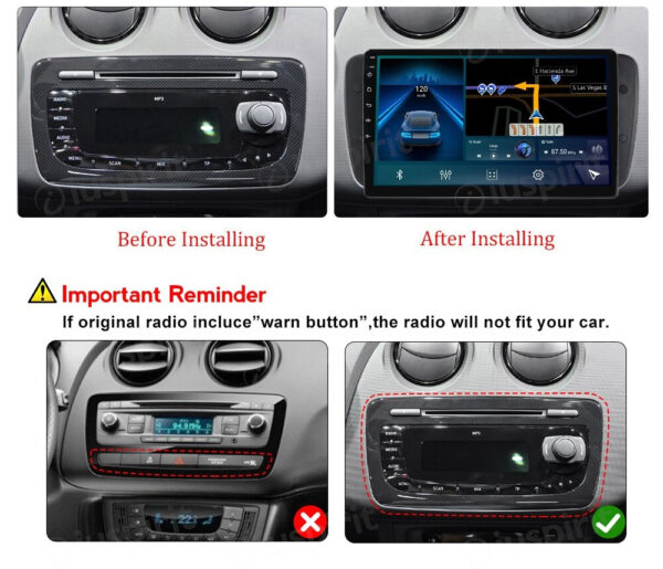 ANDROID car radio navigator for Seat Ibiza 2009 2010 2011 2012 2013 CarPlay Android Auto GPS USB WI-FI Bluetooth 4G LTE - Image 7