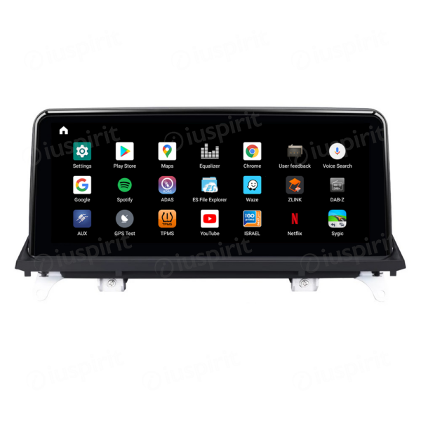 ANDROID navigator for BMW X5 E70 BMW X6 E71 2011-2013 System CIC 10.25 inch CarPlay Android Auto WI-FI GPS 4G LTE Bluetooth 4GB RAM 64GB ROM - Image 5