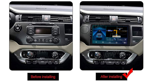 ANDROID autoradio navigatore per Kia Rio 2011-2014 CarPlay Android Auto GPS USB WI-FI Bluetooth 4G LTE - immagine 7