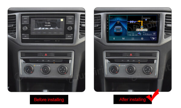 ANDROID car navigation system for VW Polo Passat Jetta Golf Sportvan Alltrack Tiguan T-Roc 2018-2019 CarPlay Android Car GPS USB WI-FI Bluetooth 4G LTE - Image 9