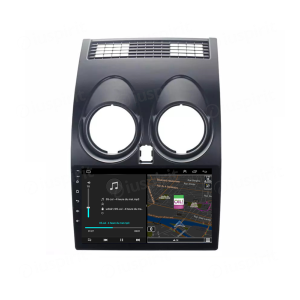 ANDROID autoradio navigatore per Nissan Qashqai J10 2007-2013 GPS WI-FI USB Bluetooth MirrorLink - immagine 3