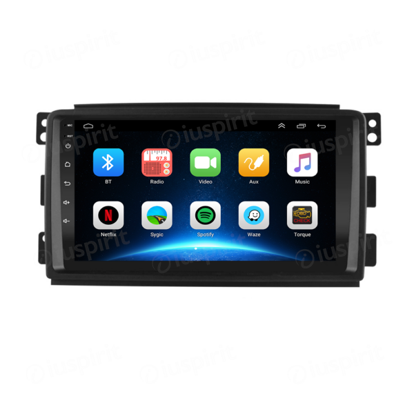 ANDROID autoradio navigatore per Smart Fortwo W451 2006-2010 GPS WI-FI USB Bluetooth MirrorLink - immagine 4