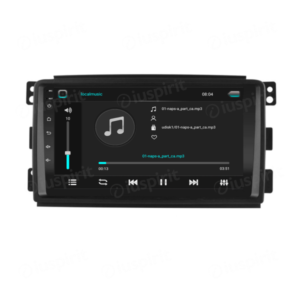 ANDROID autoradio navigatore per Smart Fortwo W451 2006-2010 GPS WI-FI USB Bluetooth MirrorLink - immagine 6
