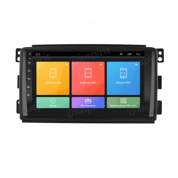 ANDROID autoradio navigatore per Smart Fortwo W451 2006-2010 GPS WI-FI USB Bluetooth MirrorLink - immagine 7