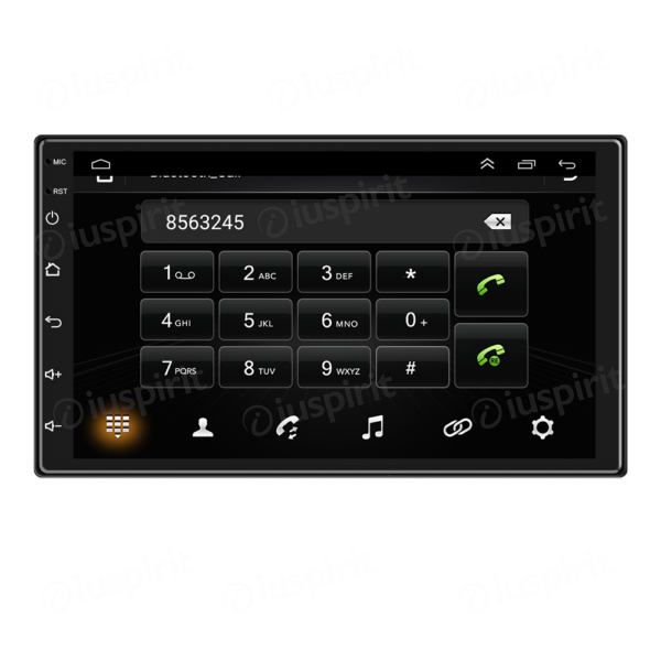 ANDROID autoradio navigatore universale GPS WI-FI USB Bluetooth MirrorLink display 7 pollici touch-screen - immagine 2