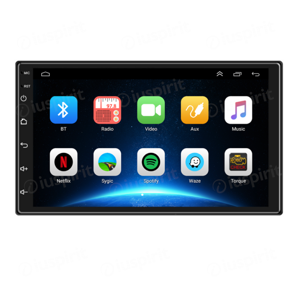 ANDROID autoradio navigatore universale GPS WI-FI USB Bluetooth MirrorLink display 7 pollici touch-screen - immagine 4