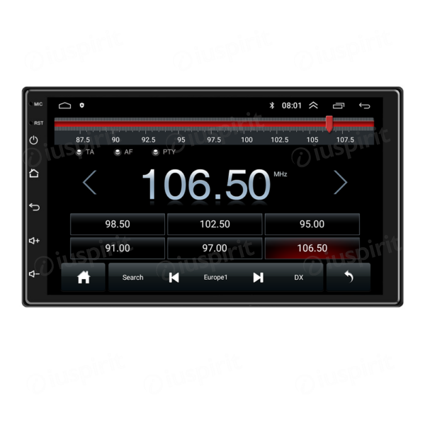 ANDROID autoradio navigatore universale GPS WI-FI USB Bluetooth MirrorLink display 7 pollici touch-screen - immagine 5