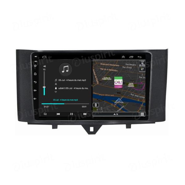 ANDROID car navigation system for Smart Fortwo 2011-2013 GPS WI-FI USB Bluetooth MirrorLink - Image 3