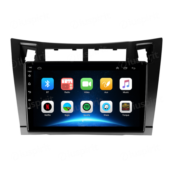 ANDROID autoradio navigatore per Toyota Yaris 2005-2011 GPS WI-FI USB Bluetooth MirrorLink - immagine 4