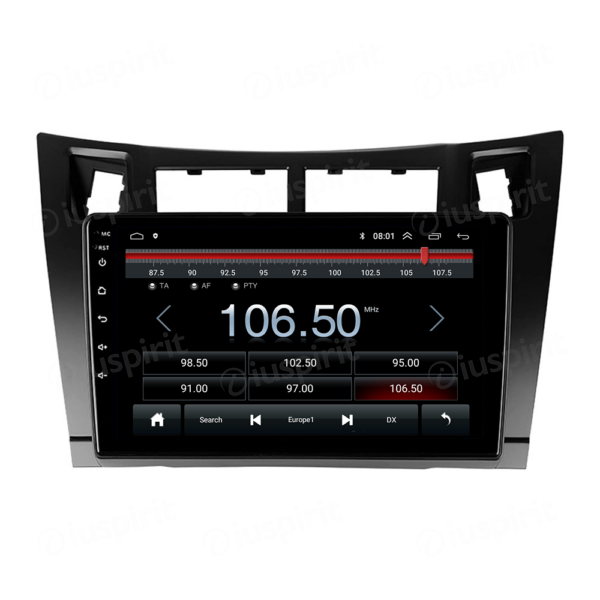 ANDROID autoradio navigatore per Toyota Yaris 2005-2011 GPS WI-FI USB Bluetooth MirrorLink - immagine 5