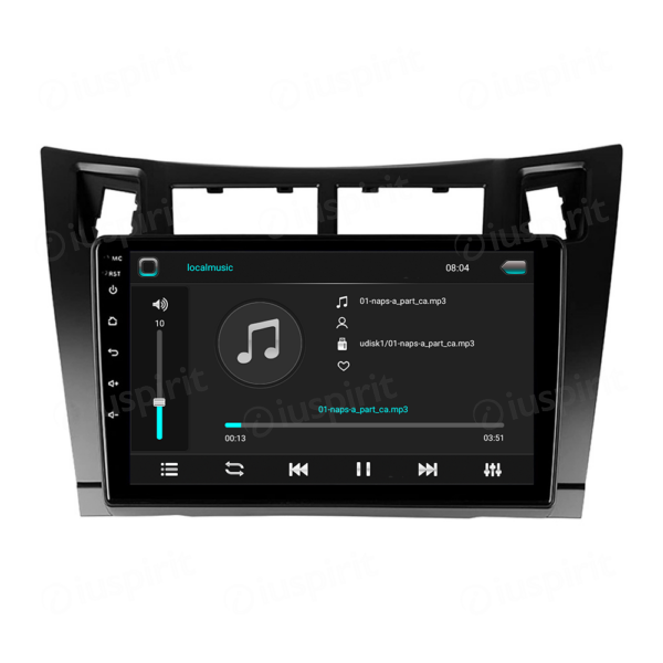 ANDROID autoradio navigatore per Toyota Yaris 2005-2011 GPS WI-FI USB Bluetooth MirrorLink - immagine 6