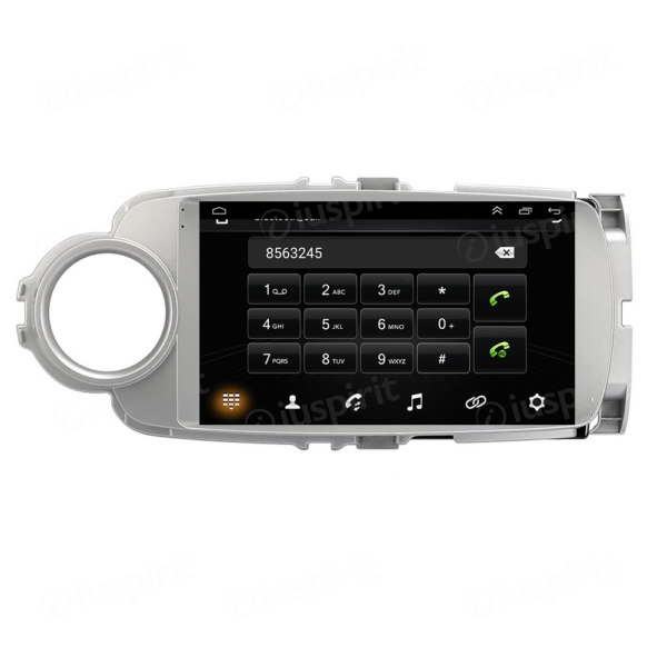 ANDROID autoradio navigatore per Toyota Yaris 2012-2017 GPS WI-FI USB Bluetooth MirrorLink - immagine 2