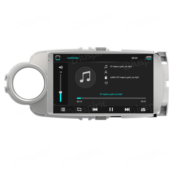ANDROID autoradio navigatore per Toyota Yaris 2012-2017 GPS WI-FI USB Bluetooth MirrorLink - immagine 6