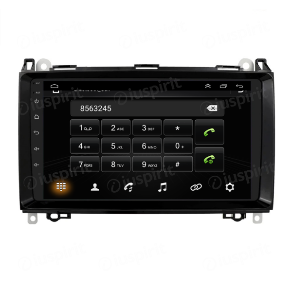 ANDROID autoradio navigatore per Mercedes classe B W245 Classe A W169 A180 A150 B200 B150 B170 Mercedes Sprinter Vito Viano GPS WI-FI USB Bluetooth MirrorLink - immagine 2