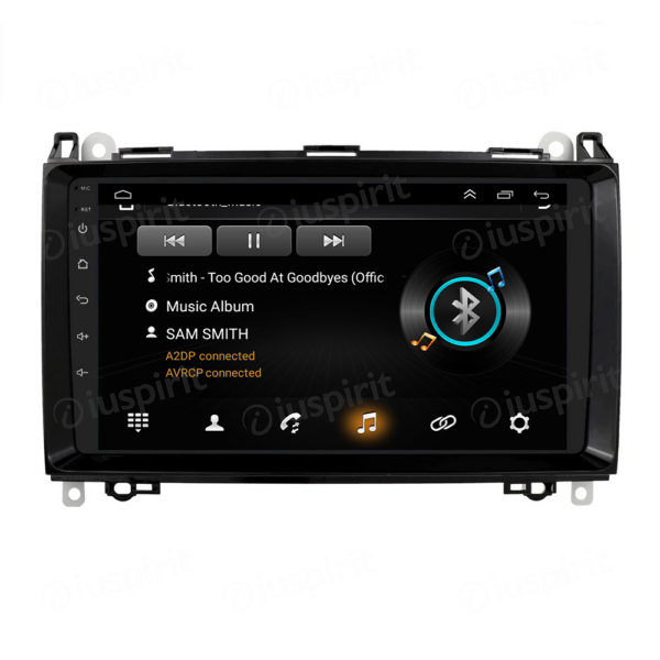 ANDROID autoradio navigatore per Mercedes classe B W245 Classe A W169 A180 A150 B200 B150 B170 Mercedes Sprinter Vito Viano GPS WI-FI USB Bluetooth MirrorLink - immagine 6