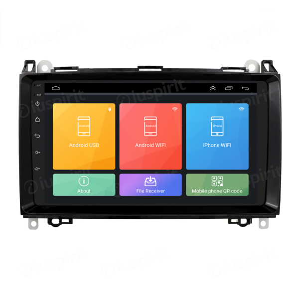 ANDROID autoradio navigatore per Mercedes classe B W245 Classe A W169 A180 A150 B200 B150 B170 Mercedes Sprinter Vito Viano GPS WI-FI USB Bluetooth MirrorLink - immagine 7